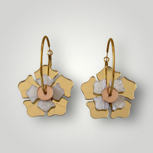 Flores ochenteras GOLD (dos tamaños)