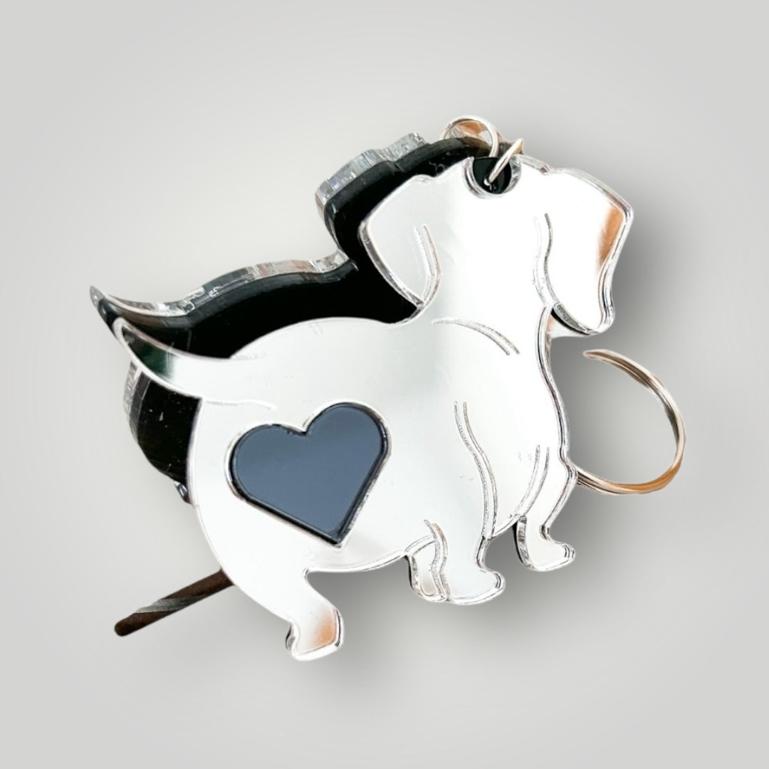 Llavero perro corazón