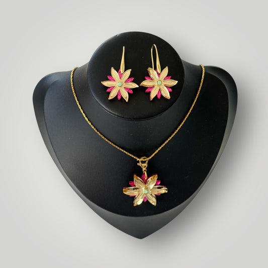 Pack Pendientes Warm Flare + Cadena y charms Warm Flare